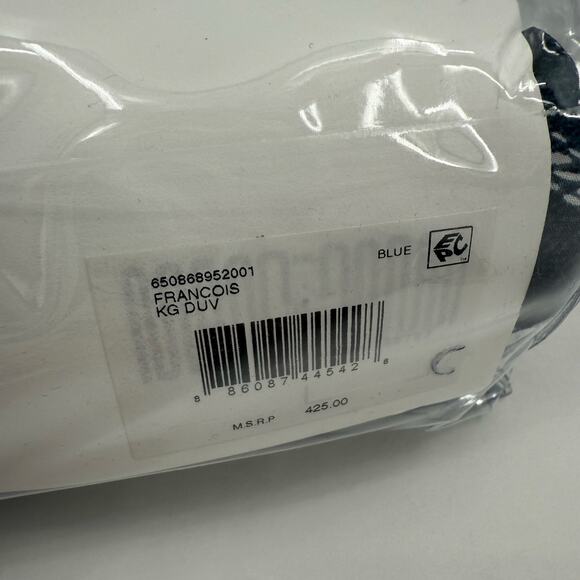 Ralph Lauren Home King Duvet Cover 108 x 96 Francois NWT Navy Blue Cotton $425 - Picture 7 of 12